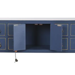 Consola Oriental DKD Home Decor Azul Dorado 26 x 80 x 98 cm