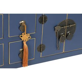 Consola Oriental DKD Home Decor Azul Dorado 26 x 80 x 98 cm