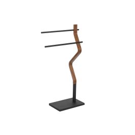 Toallero de Pie DKD Home Decor Marrón Negro Metal Roble 43,5 x 20 x 85 cm Toallero de Pie DKD Home Decor Marrón Negro Metal Roble 43,5 x 20 x 85 cm