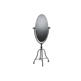 Espejo de pie DKD Home Decor Negro Metal Cristal 61 x 62 x 174 cm