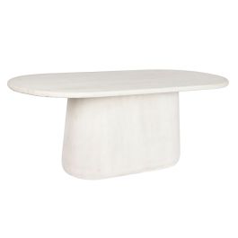 DKD Home Decor Mesa Comedor Tromso Urban de Mango Blanco 200x100x75 cm Desmontable Precio: 721.50000032. SKU: B16WNKY6ZF