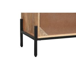 Mueble de TV Home ESPRIT Negro Dorado Natural Madera Madera de mango 180 x 40 x 50 cm