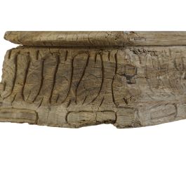 DKD Home Decor Portavelas de Madera Natural para Decoración de Hogar, 25 x 25 x 12 cm (2 Unidades)