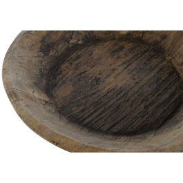 DKD Home Decor Bandeja Natural 42 x 10 x 42 cm (2 Unidades) Material Madera Hecho a Mano