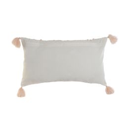 Cojin DKD Home Decor Rosa Palo Crema 15 x 30 x 50 cm