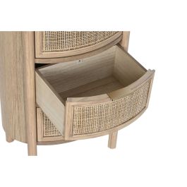 Mesita De Noche Moderno DKD Home Decor Natural Dorado 35 x 66 x 48 cm