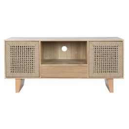 Mueble de TV Home ESPRIT Beige Natural Yute Pino 120 x 40 x 55 cm