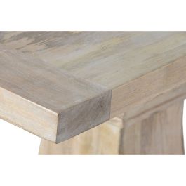 DKD Home Decor Mesa Comedor Toscana Decape Blanco Natural 100 x 76 x 215 cm