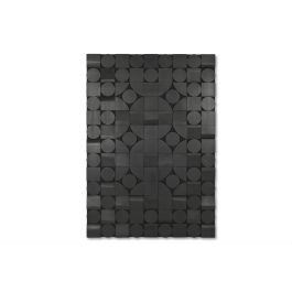 Decoración de Pared Home ESPRIT Negro Abstracto Moderno 81 x 3,8 x 117 cm