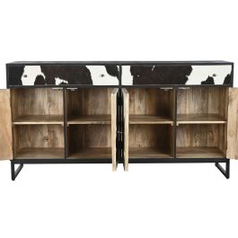 DKD Home Decor Buffet 172 x 90 x 45 cm Mango y Piel Detalle Vaca