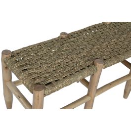 Banqueta Home ESPRIT Natural Yute Madera 120 x 35 x 45 cm