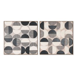 Cuadro Moderno DKD Home Decor Negro Beige 2.4 x 80 x 80 cm (2 Unidades) Precio: 143.9779000363. SKU: B188CG86JJ