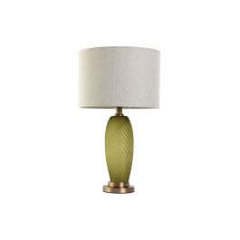 Lámpara de mesa Home ESPRIT Verde Beige Dorado Cristal 50 W 220 V 36 x 36 x 61 cm
