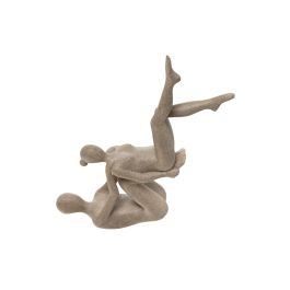 Figura Decorativa Home ESPRIT Beige Yoga 20 x 10 x 50 cm