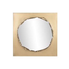 Espejo de pared Home ESPRIT Dorado Hierro Esponja 90 x 9 x 90 cm