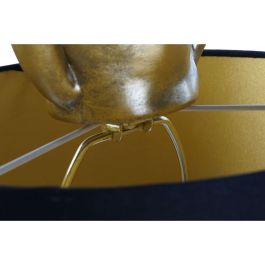 Lámpara de mesa Home ESPRIT Negro Dorado Resina 50 W 220 V 28 x 28 x 68 cm (2 Unidades)
