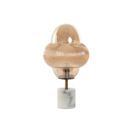 Lámpara de mesa Home ESPRIT Ambar Cristal Mármol 50 W 220 V 30 x 30 x 55 cm
