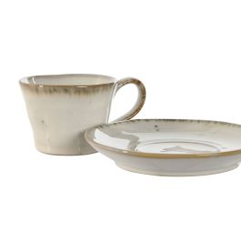 Cafe Moderno DKD Home Decor Blanco 12.5 x 2 x 12.5 cm Set de 6