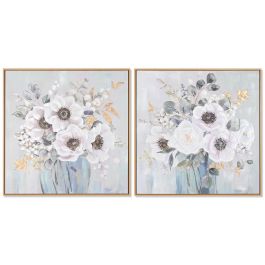 Cuadro Shabby DKD Home Decor Blanco Azul 3.5 x 70 x 70 cm (2 Unidades) Precio: 68.4999997. SKU: B1ACNMQZDN