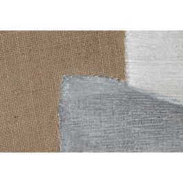 DKD Home Decor Cuadro Moderno Abstracto Gris Negro 103 x 143 x 4.5 cm Lienzo Poliester