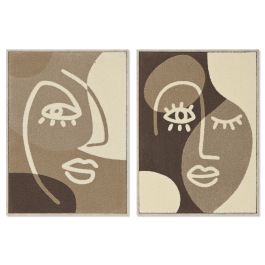 Cuadro Home ESPRIT Abstracto 53 x 4,3 x 73 cm (2 Unidades)