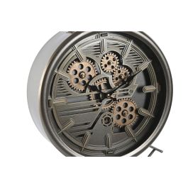 Reloj de Mesa Home ESPRIT Plateado Cristal Hierro 21,5 x 18,6 x 51,5 cm Reloj de Mesa Home ESPRIT Plateado Cristal Hierro 21,5 x 18,6 x 51,5 cm