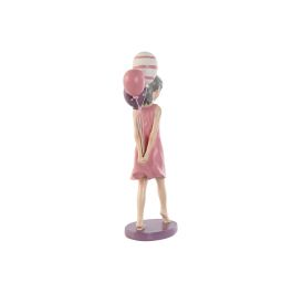 Figura Decorativa Home ESPRIT Rosa Malva chica 7 x 11 x 27 cm