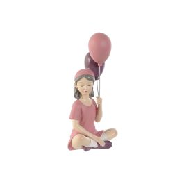 Figura Decorativa Home ESPRIT Rosa Malva chica 10,5 x 7,5 x 21 cm