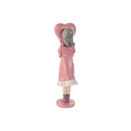 Figura Decorativa Home ESPRIT Rosa Malva chica 10 x 8,5 x 31 cm