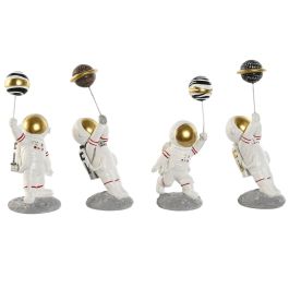 Figura Decorativa Home ESPRIT Blanco Dorado Astronauta 10,5 x 10,5 x 25 cm (4 Unidades) Precio: 39.79000058. SKU: B14SWPEC3E
