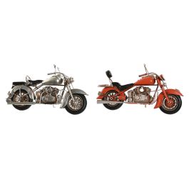 Figura Decorativa Home ESPRIT Moto Gris Naranja Vintage 27 x 11 x 15 cm (2 Unidades) Precio: 33.94999971. SKU: B1JQ4JF5XB