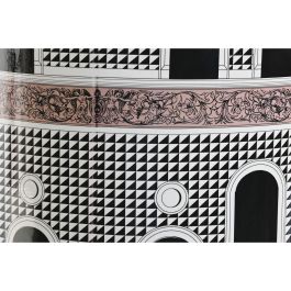 DKD Home Decor Mesita Auxiliar Jing door Multicolor Blanco Porcelana 33 x 42.5 x 33 cm