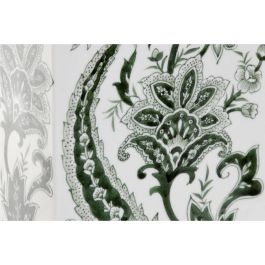 Jarrón Home ESPRIT Blanco Verde Porcelana Hoja de planta 16,5 x 8 x 38 cm