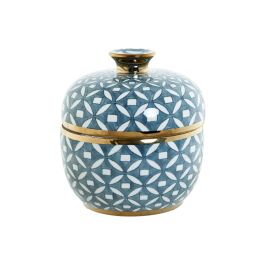Tibor Home ESPRIT Azul Dorado Aluminio Porcelana 18,5 x 18,5 x 20 cm Precio: 54.94999983. SKU: B19Y82M5F4