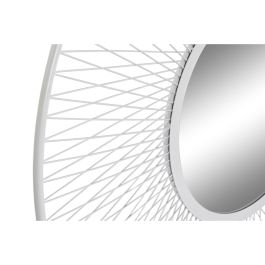 Espejo de pared Home ESPRIT Blanco Metal Espejo Urbano 90 x 2 x 90 cm