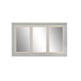 Espejo de pared Home ESPRIT Blanco Gris Madera 150 x 5 x 90 cm