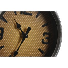 Reloj de Pared Home ESPRIT Negro Plateado Metal 60 x 30 x 78 cm