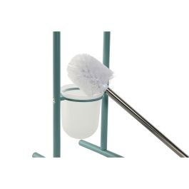 Portarrollos de Papel Higiénico Home ESPRIT Blanco Turquesa Metal 30 x 16 x 78,5 cm (2 Unidades)