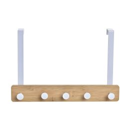 Perchero Scandi DKD Home Decor Blanco Natural 4.8 x 25.5 x 38.5 cm