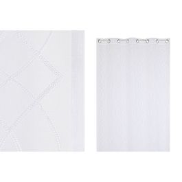 Cortina Basicos DKD Home Decor Blanco 260 x 260 x 140 cm