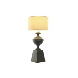 Lámpara de mesa Home ESPRIT Blanco Gris Resina 35,5 x 35,5 x 79 cm