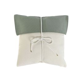 DKD Home Decor Cojin Verde Menta Blanco 45 x 45 x 10 cm