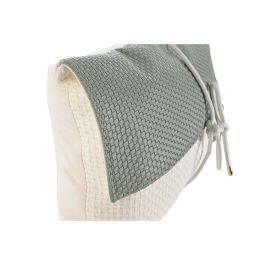 DKD Home Decor Cojin Verde Menta Blanco Jacquard Poliester PU 10 x 30 x 50 cm