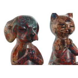 Figura Decorativa Home ESPRIT Multicolor Animales 17 x 14 x 22,5 cm (2 Unidades)