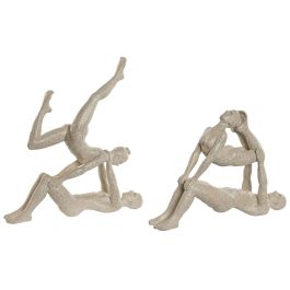 Figura Decorativa Home ESPRIT Blanco Yoga 29 x 8 x 30 cm (2 Unidades) Precio: 25.95000001. SKU: B1AKA5CR4N