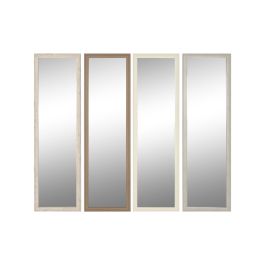 Espejo de pared Home ESPRIT Blanco Marrón Beige Gris Cristal Poliestireno 36 x 2 x 125 cm (4 Unidades) Precio: 73.9915. SKU: B1G8D3J9SP
