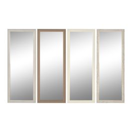 Espejo de pared Home ESPRIT Blanco Marrón Beige Gris Cristal Poliestireno 36 x 2 x 95,5 cm (4 Unidades) Precio: 84.95000052. SKU: B1A3ZXKMGF