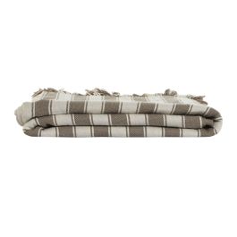 Plaid Basicos DKD Home Decor Beige Crudo 260 x 230 cm