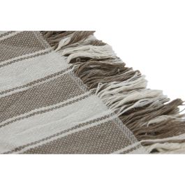 Plaid Basicos DKD Home Decor Beige Crudo 260 x 230 cm