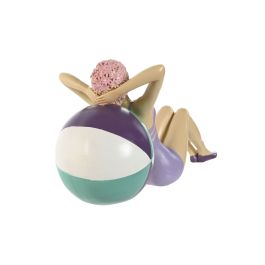 Figura Mediterraneo DKD Home Decor Lila Turquesa 13 x 15.5 x 31.5 cm